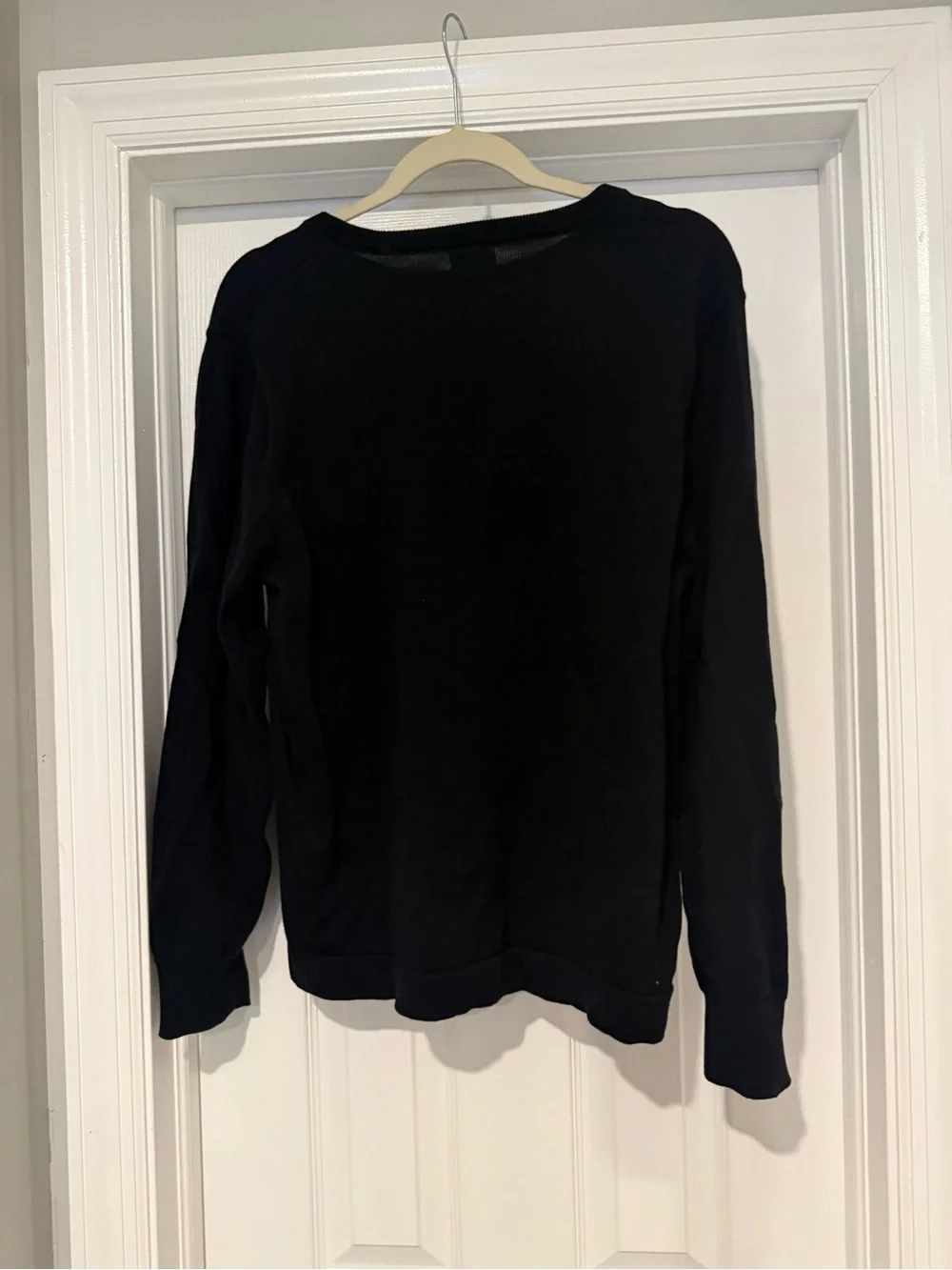 J. Crew Men's Black Crewneck Pullover Sweater size Large